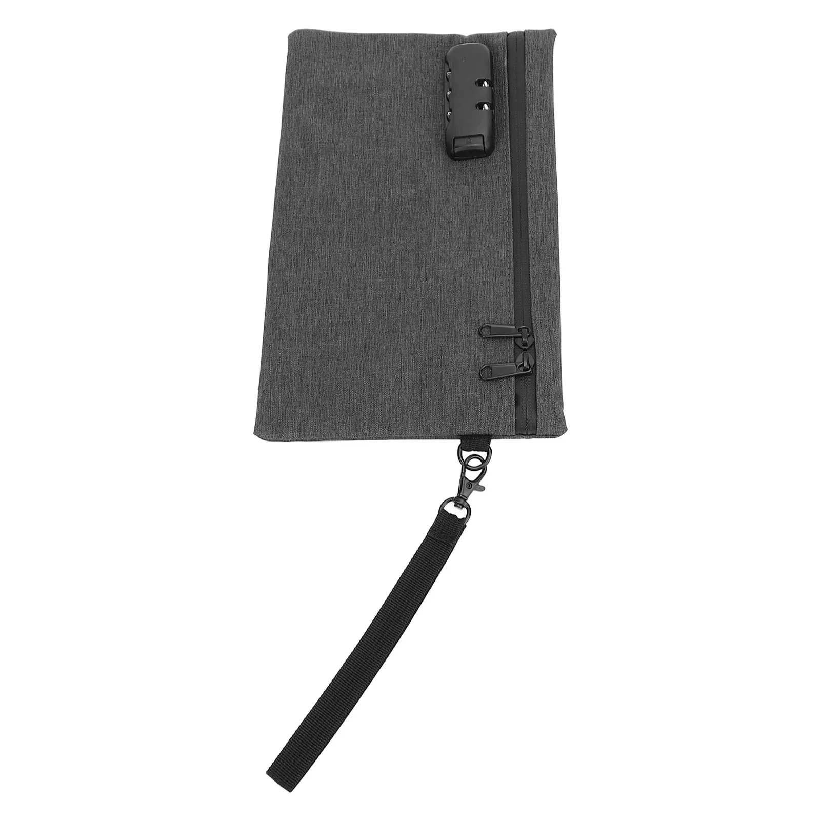 Activated Carbon Travel Pouch Lightweight Non Woven Fabric Large Capacity Gray Smell Proof Isolation Bag for Daily Life