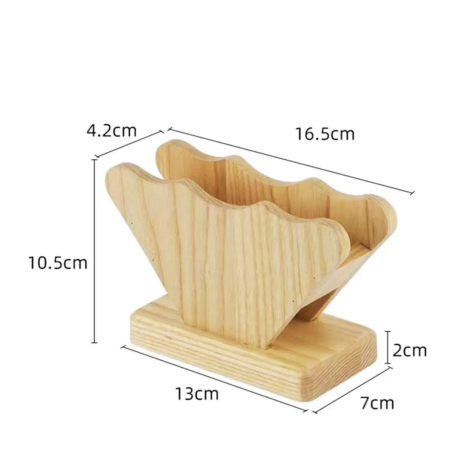 Coffee Filter Paper Holder Wooden Home Decor Reusable Office Dispenser Rack