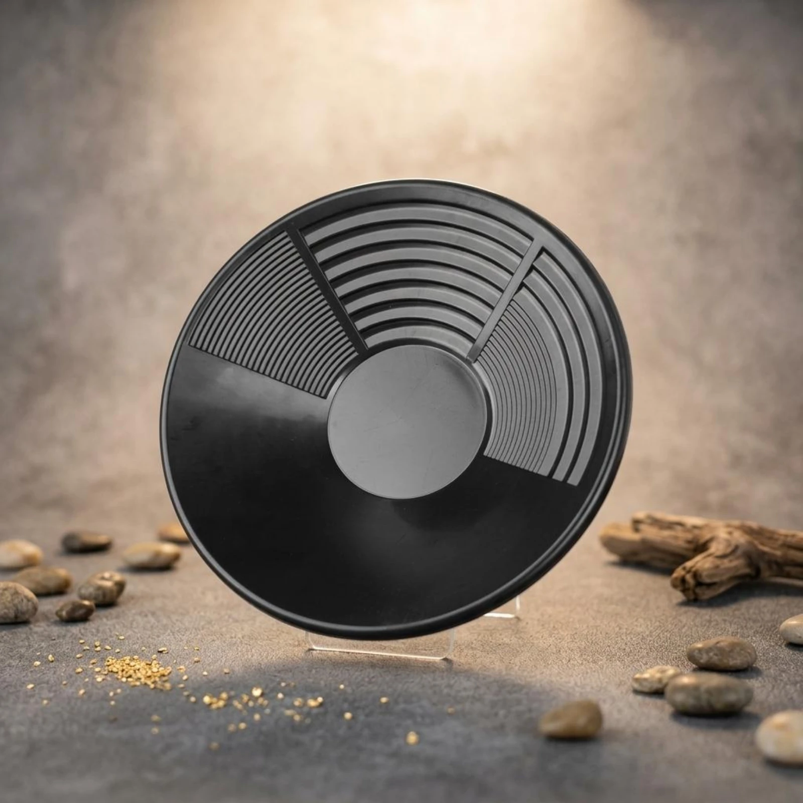 

Gold Panning Pan Concentric Ridges Gold Washing Pan Prospecting Tool Lightweight Outdoor Gear Portable