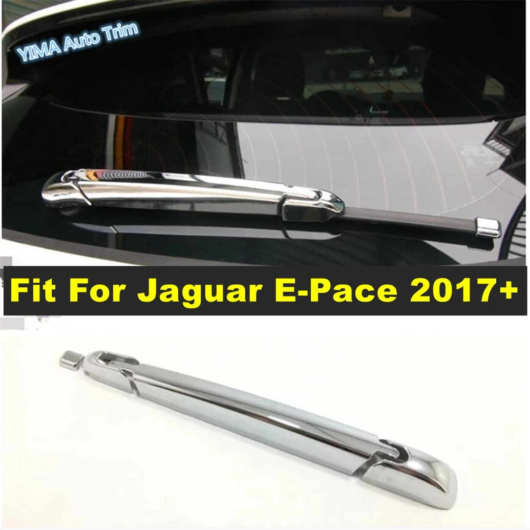 

Car Chrome Exterior Accessories Rear Tailgate Window Windscreen Wiper Strips Frame Cover Trim Fit For Jaguar E-Pace 2017 - 2023