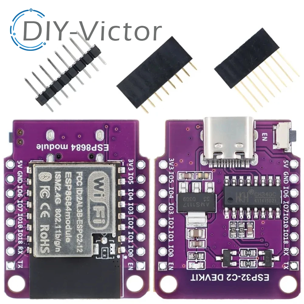 Wemos D1 Mini ESP8266 ESP32 ESP32-C2 ESPC2-12 DevKit Serial WIFI+Bluetooth CH340G ESP8684 Development Board Module For Arduino