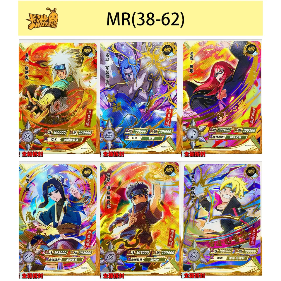Kayou Naruto Mr 038-062 Series Rare Bronzing Collection Flash Card