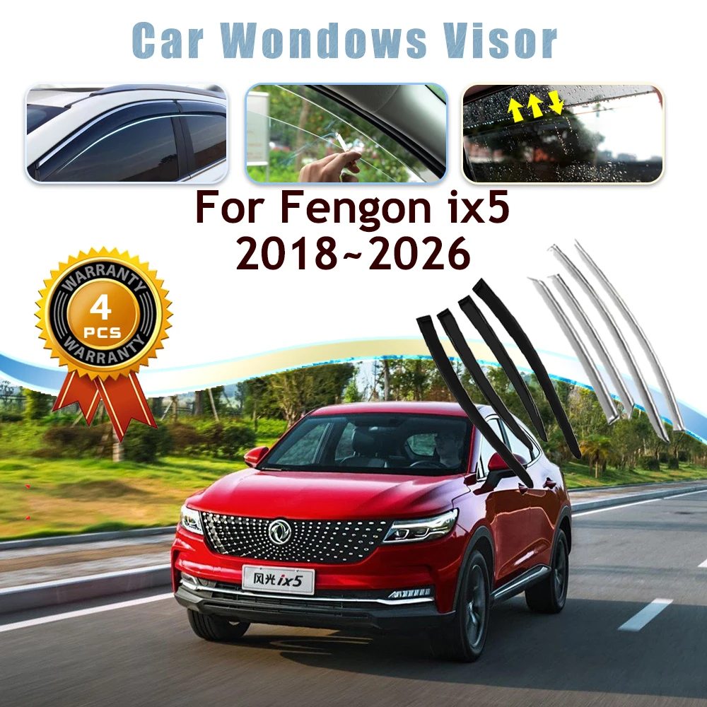 

Car Window Visor For Fengon ix5 Fengguang DFSK Glory iX5 F5 2018~2026 Sun Guard Deflector Windshield Trim Cover Auto Accessories