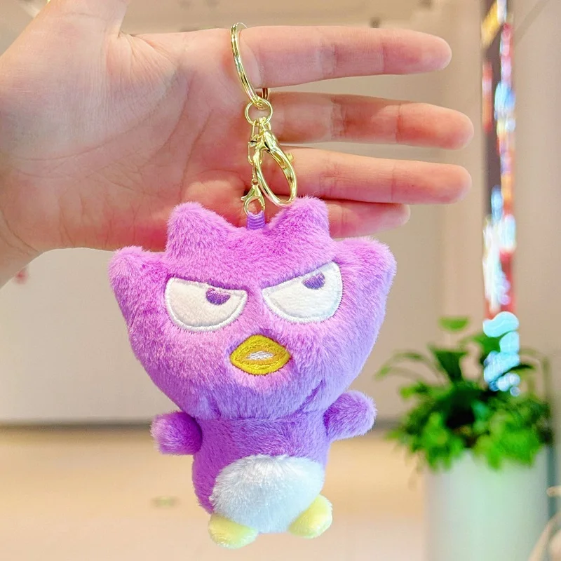 Porte-clés en peluche pingouin en colère, Animal en peluche, poupée suspendue, jouet en peluche doux pour garçons et filles, sac à dos, accessoires de bagages