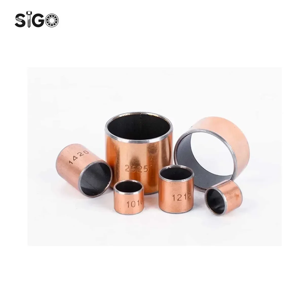 SF-1 Composite Copper Sleeve Dry Oil-Free Bearing Wear-Resistant Liner Inner Diameter 3 4 5 6 8 10 12