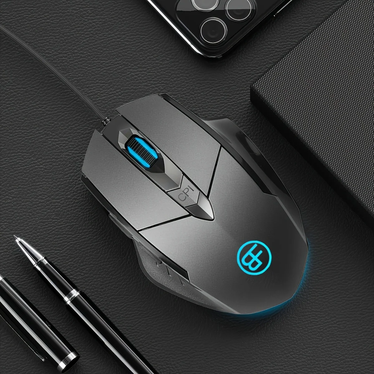 USB Wired Optical Mouse Wired Gaming Mouse 7200DPI Adjustable 6 Buttons Ergonomic Mice for PC Laptop Computer Notebook Macbook