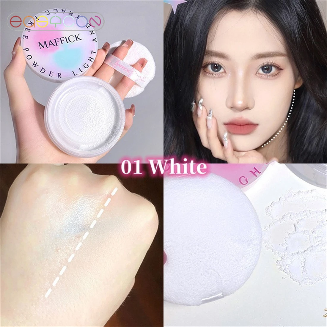 Banana Powder Smooth Loose Oil Control Face Powder Makeup Concealer Highlighter Mineral Powder Makeup Loose powder brush