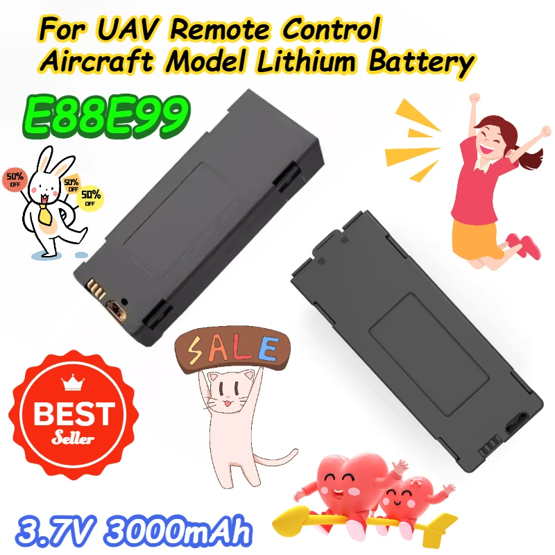 

3.7V 3000mAh for UAV Remote Control Aircraft Model Lithium Battery E88E99