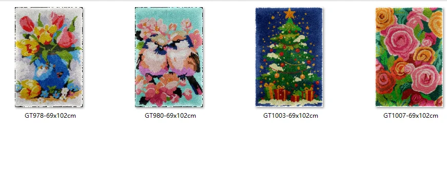 

Bee latch hook kit rug canvas printing ZD694 handwerken knooppakket diy carpet embroidery handmade Flowers 2025 69-102CM