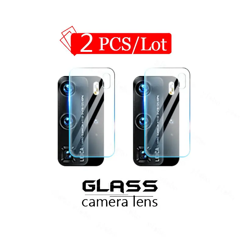 2PCS Protective Glass for Huawei P40 Pro Plus Pro+ P 40pro P40pro P40 Lite E Screen Protectors Camera Lens Tempered Glass Lentes