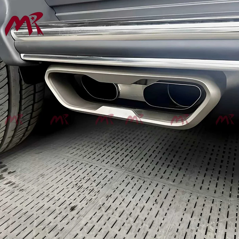 A Style Titanium Exhaust For Benz G-Class W464 A Style Exhaust G500 G63 Stainless Steel Exhaust Sound Wave With Logo 1:1