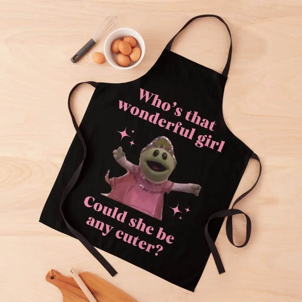 

Who's that wonderful girl Apron Home and kitchen products barber uniform cook wear Apron