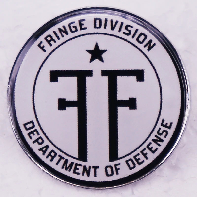 Ficção científica TV Show Divisão Fringe Logotipo Emblema Botão Redondo Pins