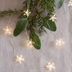 Aesthetic Starry Sky LED String Lights Waterproof Star Fairy Light for Bedroom Wall Decor Xmas Garland Wedding Holiday Lighting