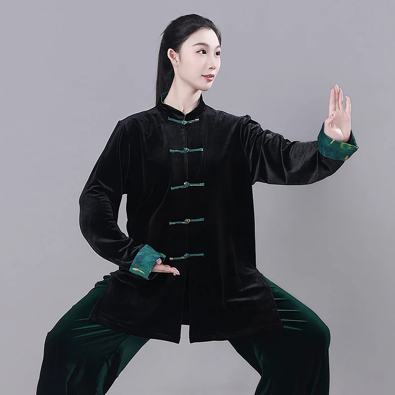 New Winter Tai Chi Suit, Thickened Chinese Style Performance & Competition Uniform, Unisex Practice Wear