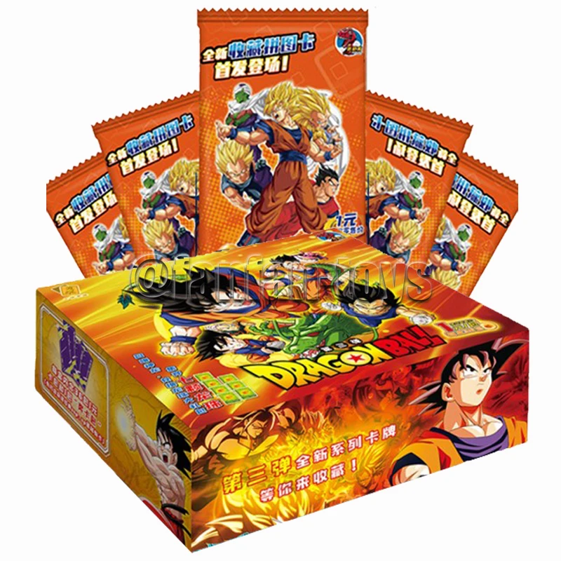 5/25/50 Pcs Dragon Ball Cards Son Goku Saiyan Vegeta TCG Rare Trading Collection Card  Anime Battle Carte for Children Gift Toys