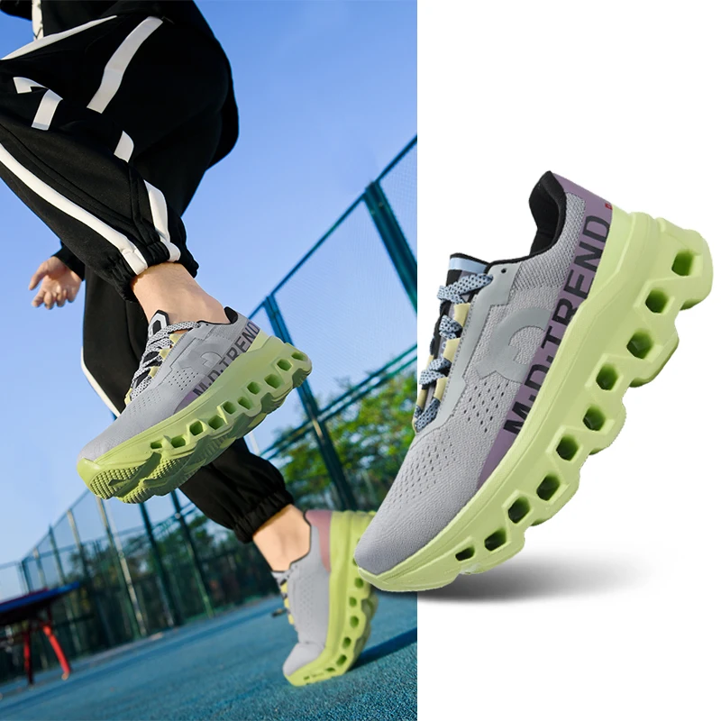 2024 New Fashion Sports Shoes Men's Cushioned Running Shoes Breathable Jinjiang Flying Woven Men's Shoes