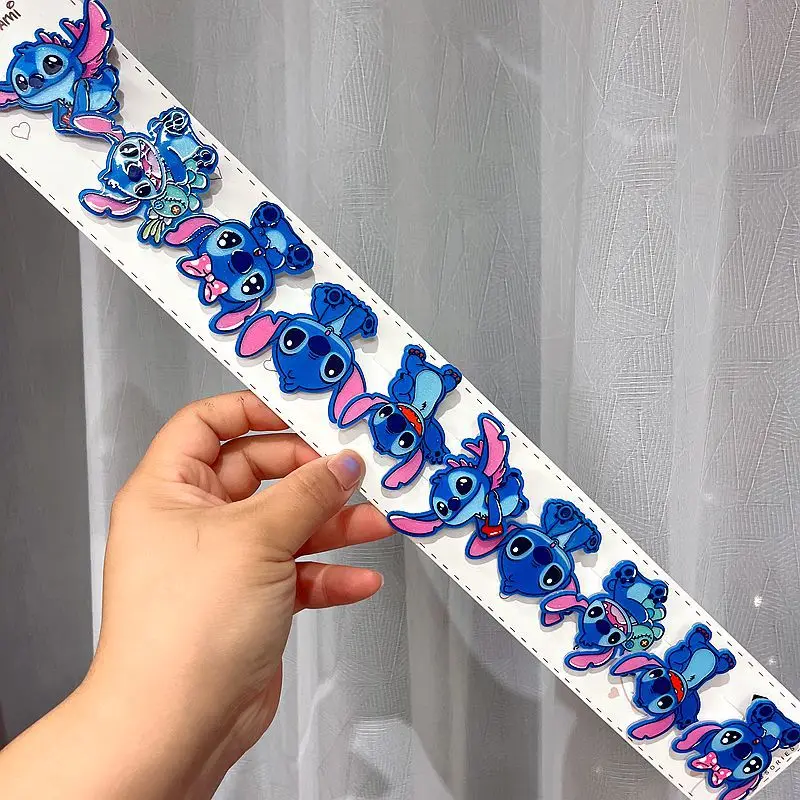 Disney Anime Lilo & Stitch Hairpin Lovely Cartoon Rubber Band Hair Accessoires Girl Trendy Fashion Accessories Birthday Gifts