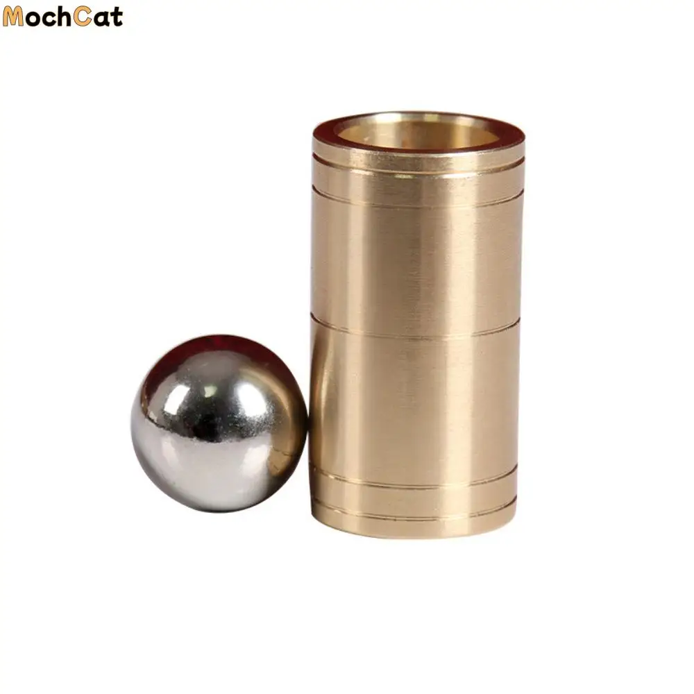 

Steel Ball Ball & Tube Magic Tricks Close Up Mentalism Magic Balls Rises Falls Gimmick Sink Down Mystery Brass Magic