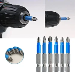 1pc 50mm Non-slip Screwdriver Bit Set Electric Impact For 1/4 Electric Hand Drill Screwdriver PH1/PH2/PH3/PZ1/PZ2/PZ3 Hand Tools