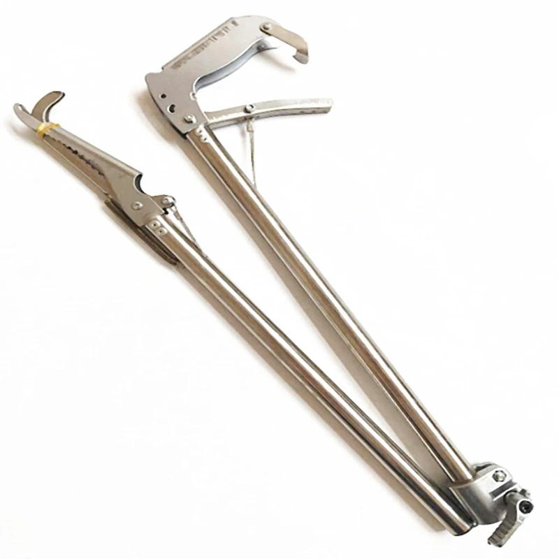 ABGR-Зажим для змей, захват для рептилий, щипцы для захвата, инструмент из нержавеющей стали для кормления змей, охоты, ловли широких челюстей