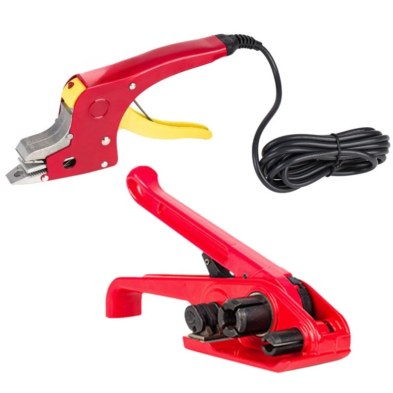 

Manual baler Electric melt press pliers Buckle-free packing pliers Hot melt baler Manual binding machine