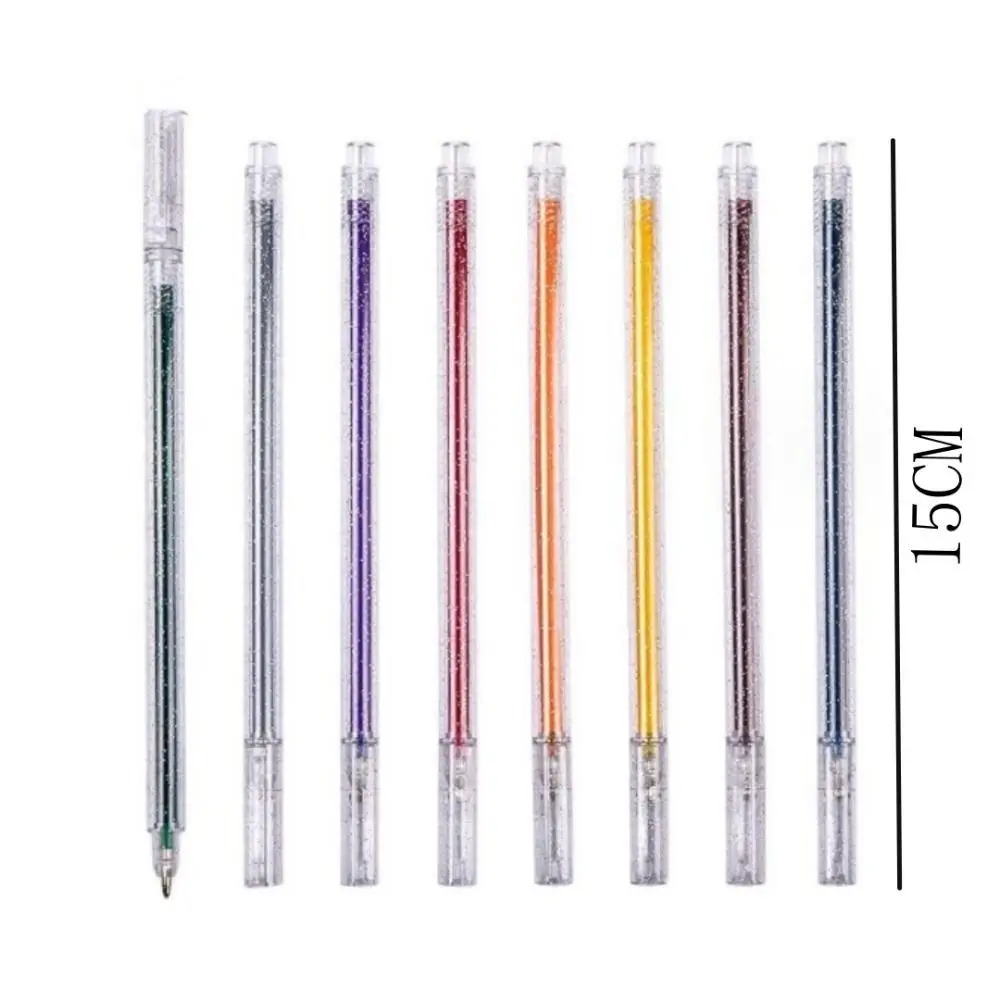 Gelpen Glitter Gel Pen Set Nieuwe Leuke Schoolbenodigdheden Studenten Markeren Markeerstift Glitter Studenten Briefpapier Voor Tekenen