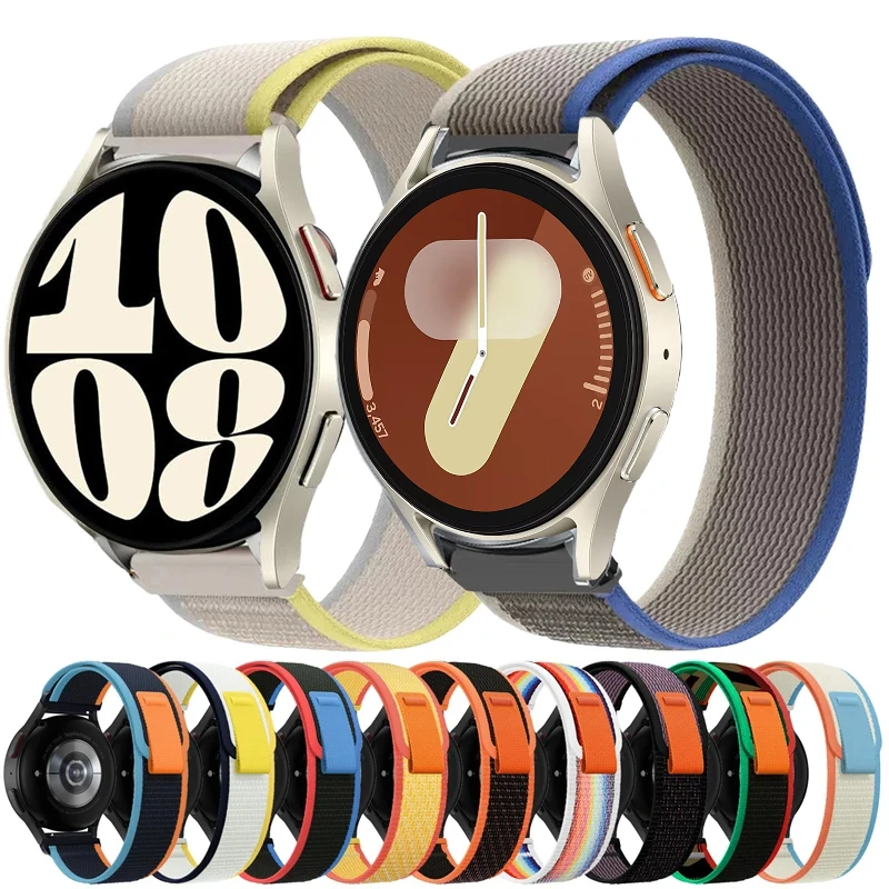 22mm 20mm Trail Loop Band for Samsung Galaxy Watch 7 6 5 4 Classic 44mm 40mm 47mm 43mm/5 Pro 45mm Nylon Strap Correa Bracelet ﻿