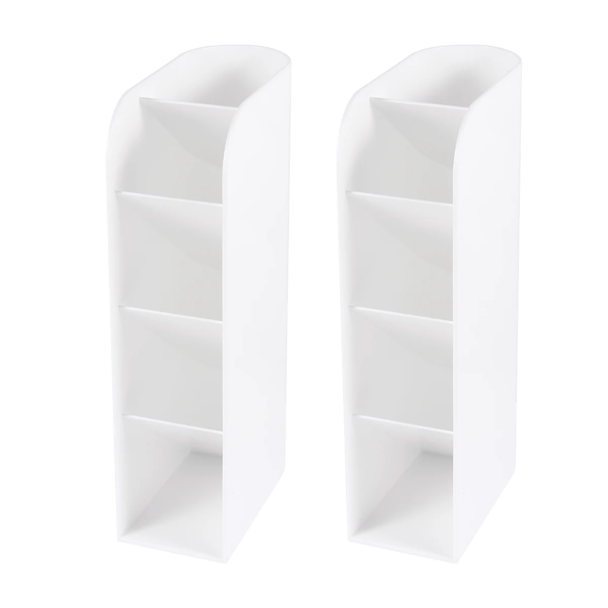 

2Pcs Pen Holder Stationery Case Desktop ganizer Plastic Great Gift Students Storage Pencil Box Office Supplies