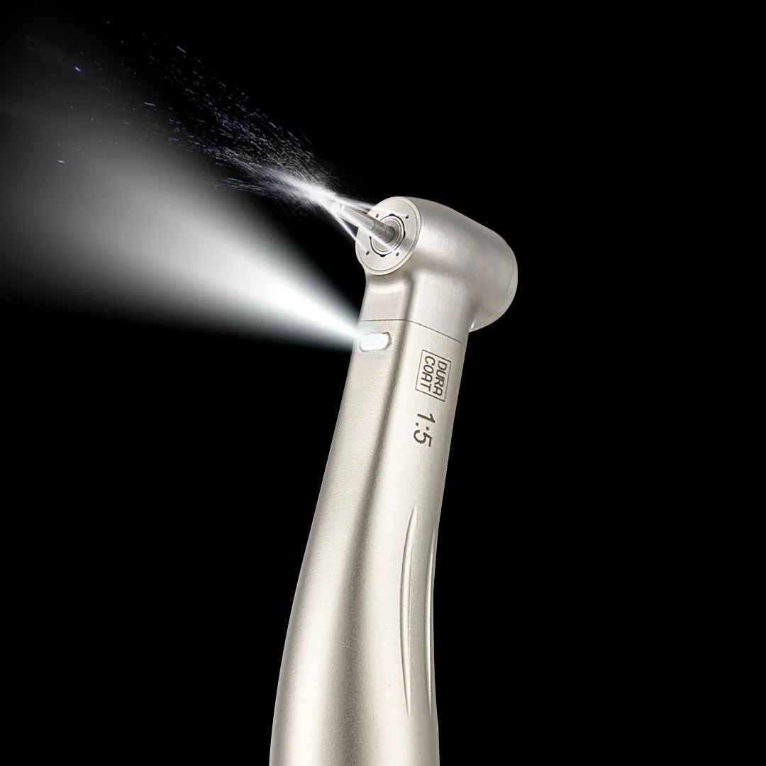 Dental 1:5 High Speed Handpiece with LED Light Spray Air On/Off Switch Contra Angle NSK Ti Max X95L Precision Dentistry