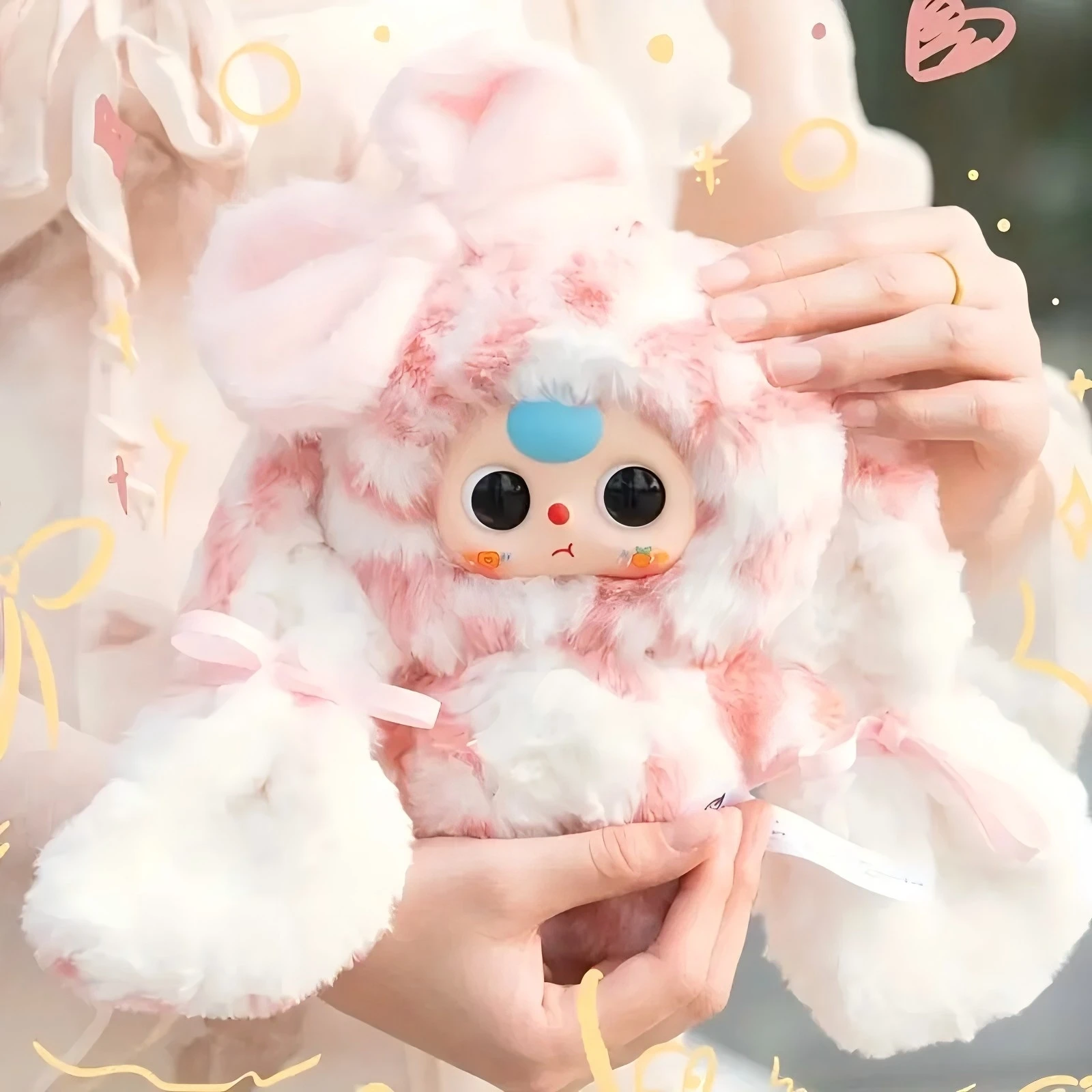 صندوق أعمى مفاجئ من سلسلة أرنب صغير من Baby Three، زخارف معلقة مريحة مصنوعة يدويًا لهدايا عيد الحب #5