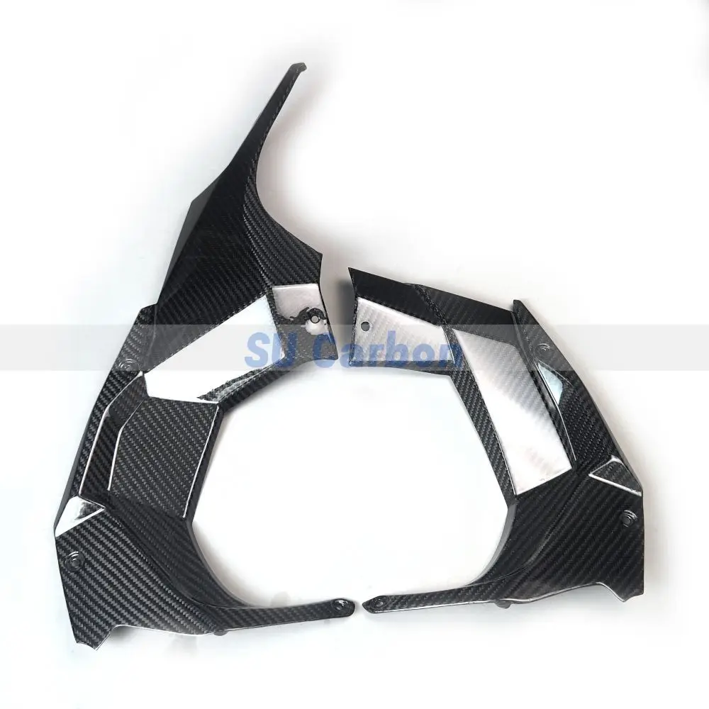 100% Real Carbon Fiber For Kawasaki H2 H2R Motorcycle Accessories Front side panel