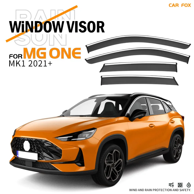 

4Pcs For MG ONE 2021+ Car Window Visor Awning Shelters Windshield Side Window Rain Sun Shade Auto Accessories Car Styling