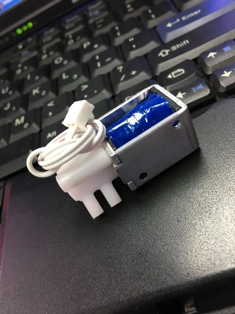 1L Flow Rate Two Wired Gas Valve Solenoid Electromagnet DC 12V 0.2A 2.4W