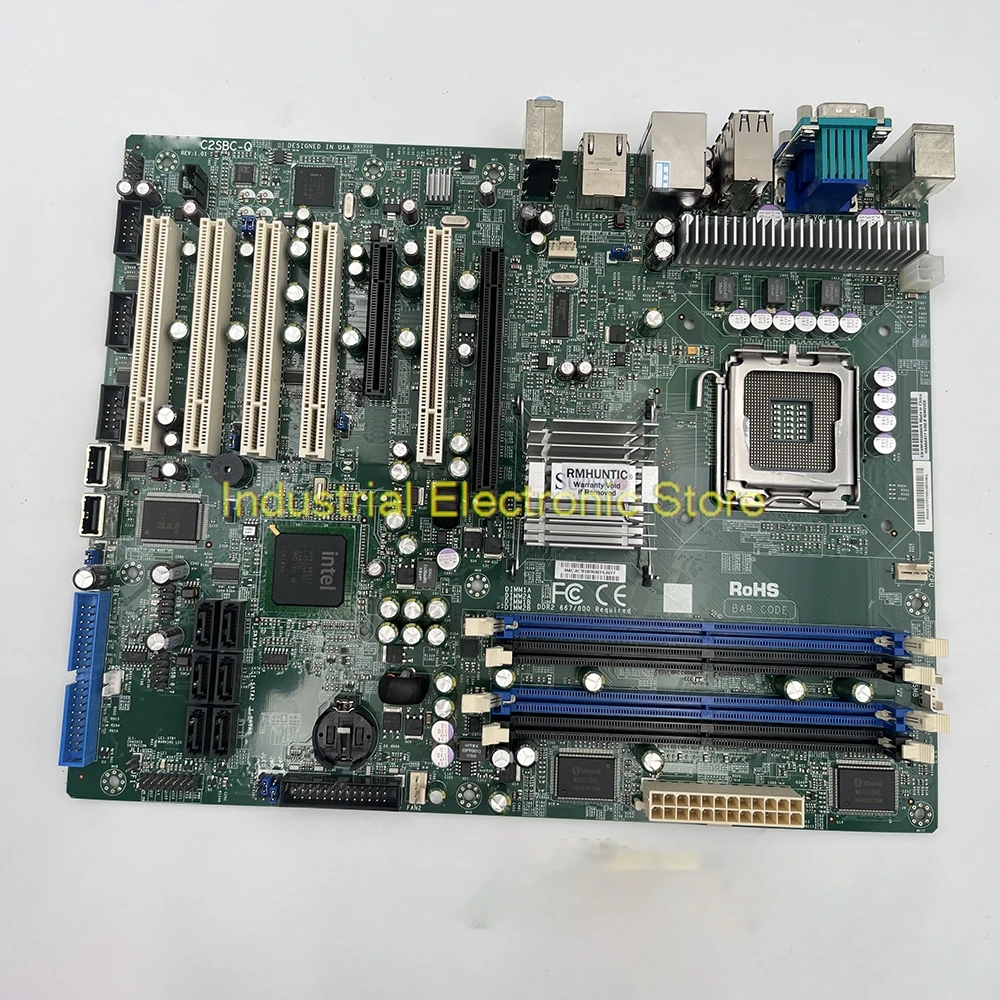 For Supermicro LGA775 5*PCI Server Motherboard C2SBC-Q 