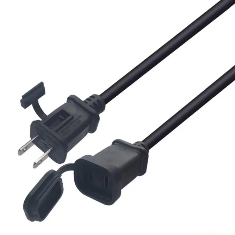 E56B Lightweight Male to Female Cord US Type 2m Cable PVC for Electronic Equipment