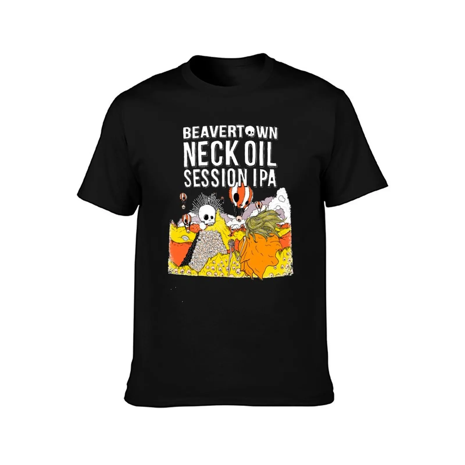 Beavertown Brewery Neck Oil Session IPA T-Shirt Simple Print Design T-Shirt