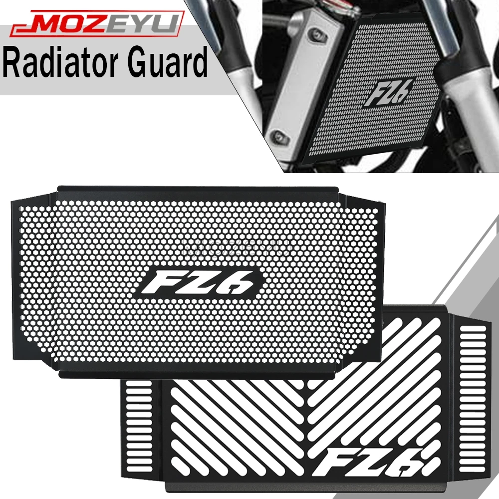 

MOZEYU Radiator Grille Guard Cover Protector For Yamaha FZ6 FAZER FZ 6 FAZER 2007 2008 2009 2010 FZ6 N/S/S2 Fazer 2004-2006