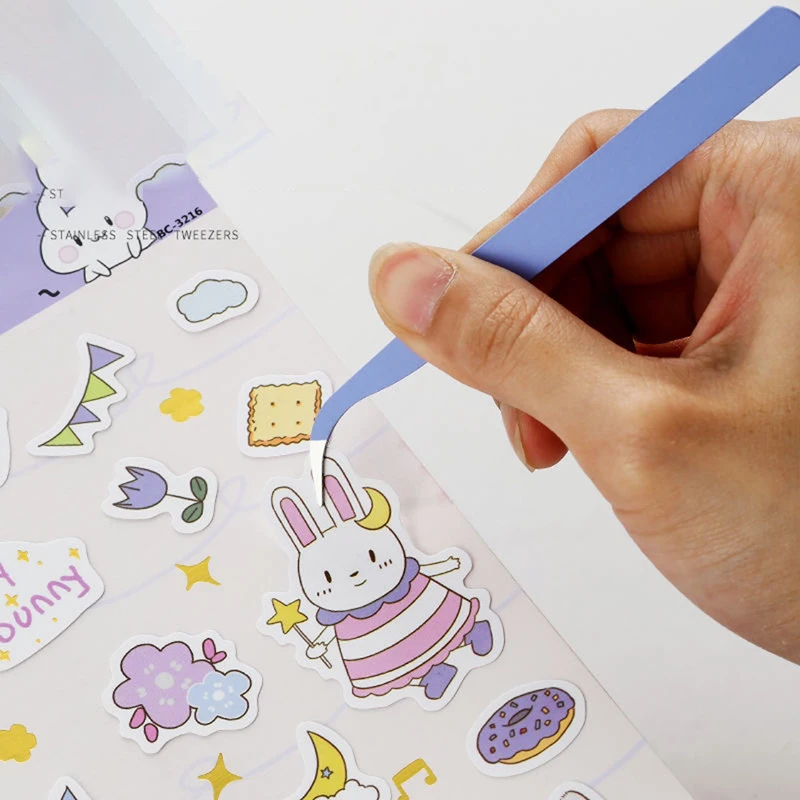 مسمار ديكور فني الرموش الملقط معكرون الملقط سجل القصاصات ملصق الشريط اختيار DIY بها بنفسك غير المرغوب فيه مجلة ألبوم الفولاذ كليب لتقوم بها بنفسك أداة