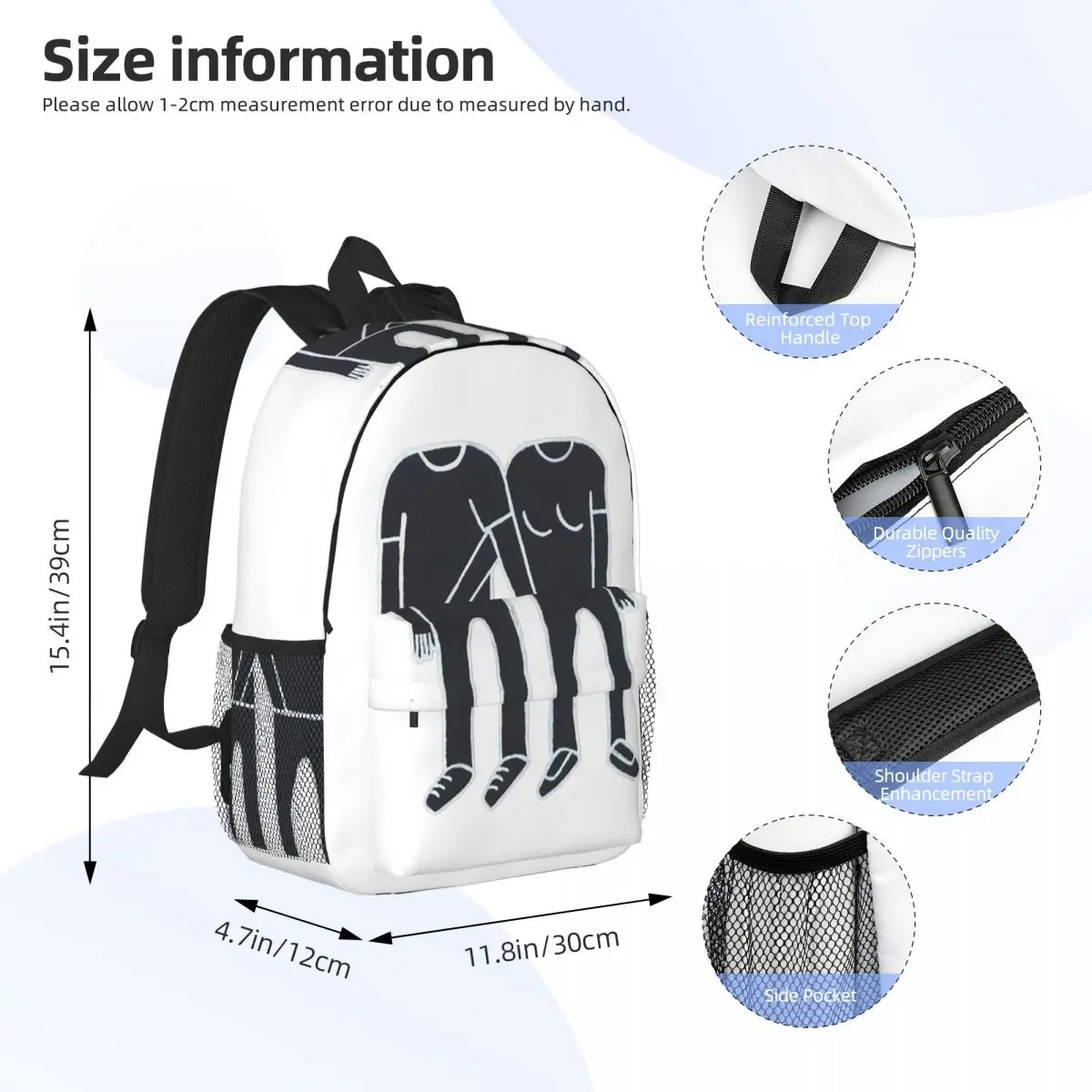 Catfish And The Bottlemen - The Balcony Backpack Student Boys Girls BookBag Men Women School Bag Laptop Shoulder Bags