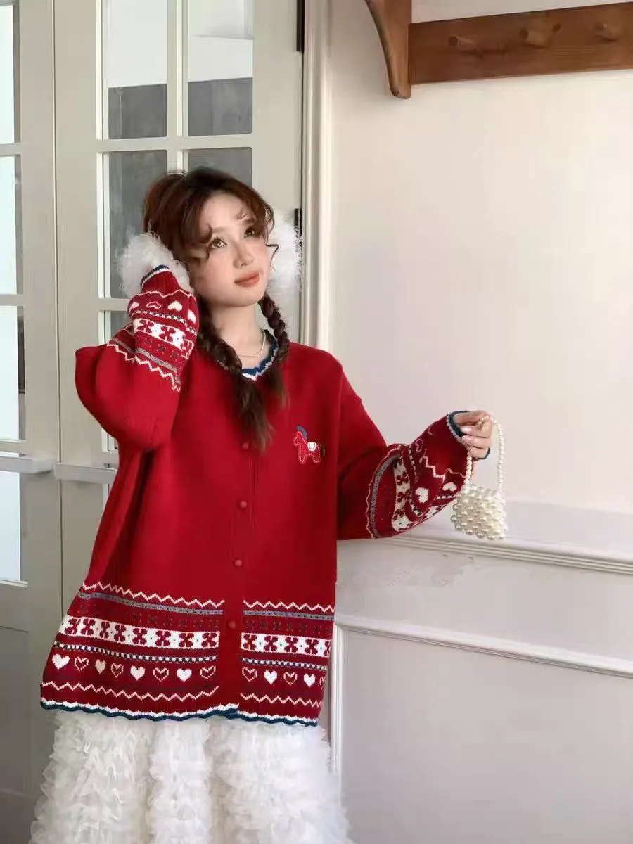 

Новый вязаный кардиган на осень-зиму в корейском стиле, универсальный, больших размеров, с цветными вставками, свитер-жакет, суперлегкий, антивозрастной...