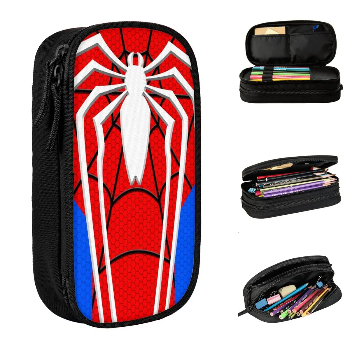 

Spiderman Spider-man Pencil Cases Fun Pen Bags Girl Boy Large Storage School Supplies Gift Pencil Box