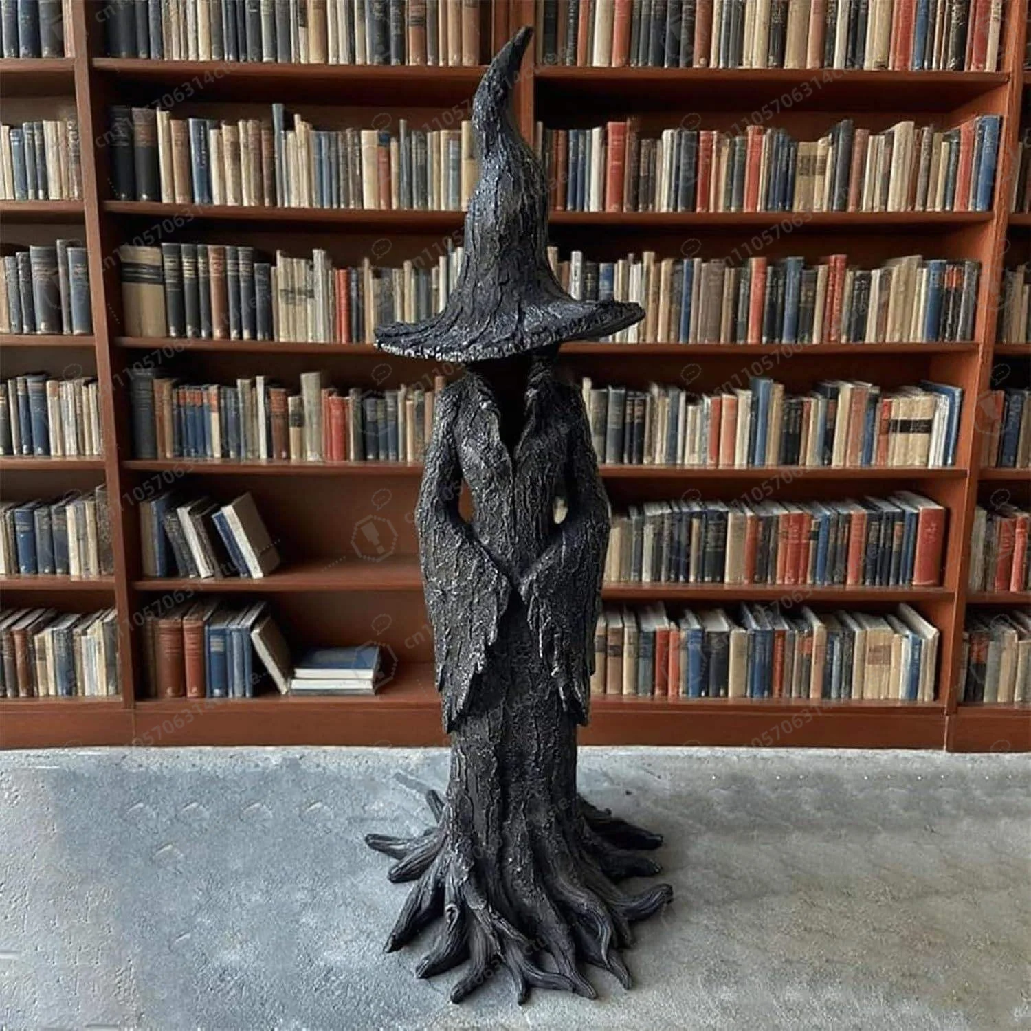 

Halloween Resin Witch Statue - Gothic, Retro & Dark Fantasy Decor for Indoor Use