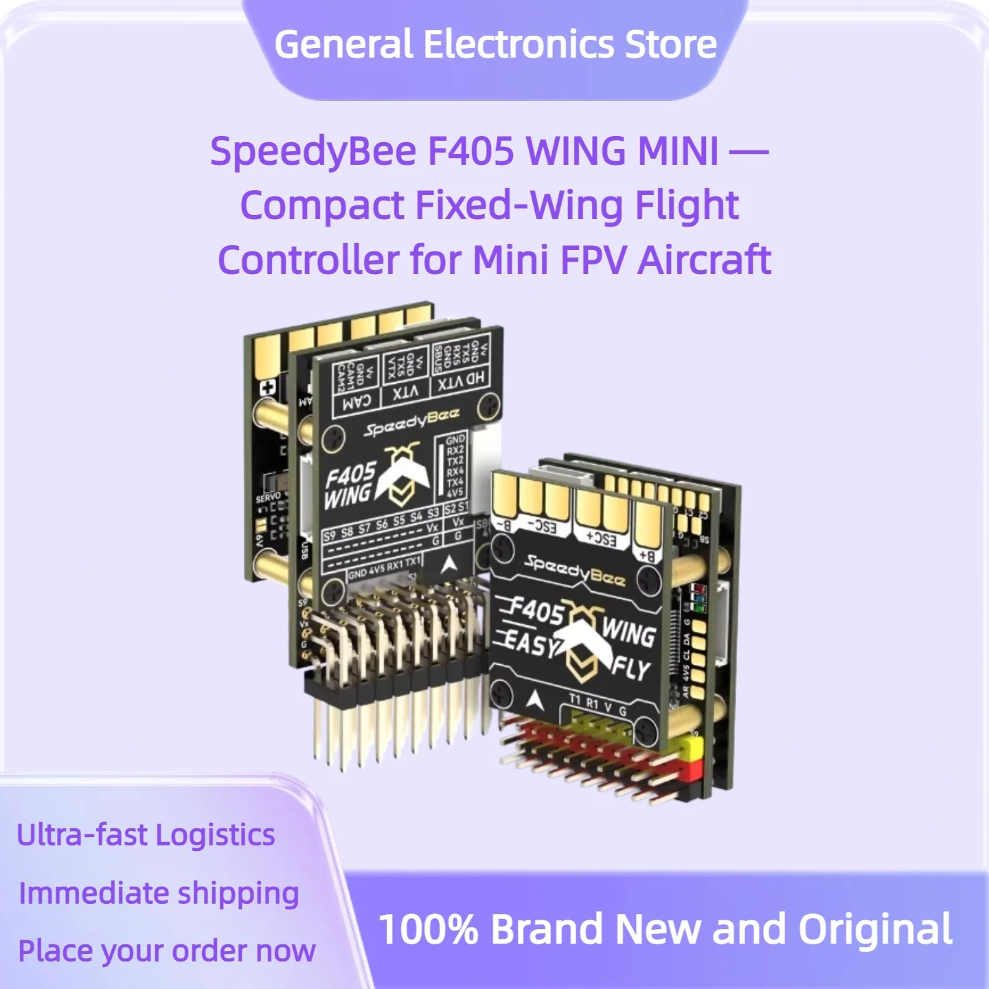 SpeedyBee F405 WING MINI — Compact Fixed-Wing Flight Control