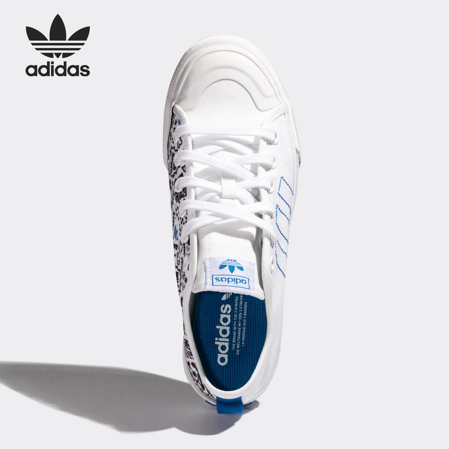 Adidas Authentic Three Leaves NIZZA Men's Women's Sports Casual Sneakers FY3090