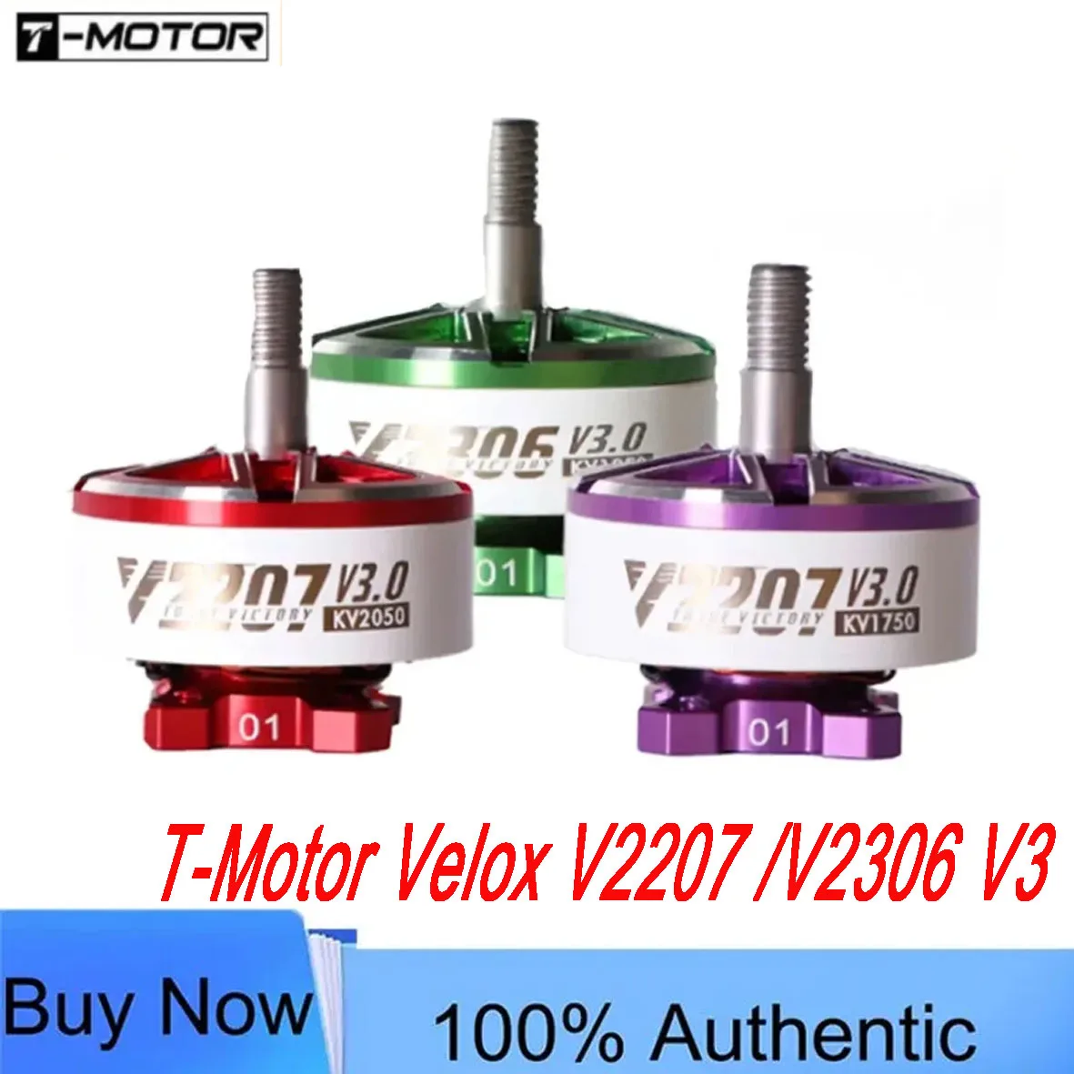 T-Motor T-Hobby Velox V2207 /V2306 V3 1750KV 1950KV 2050KV 6S  / 2550KV 4S Brushless Motor for FPV Freestyle Drones DIY RC Parts
