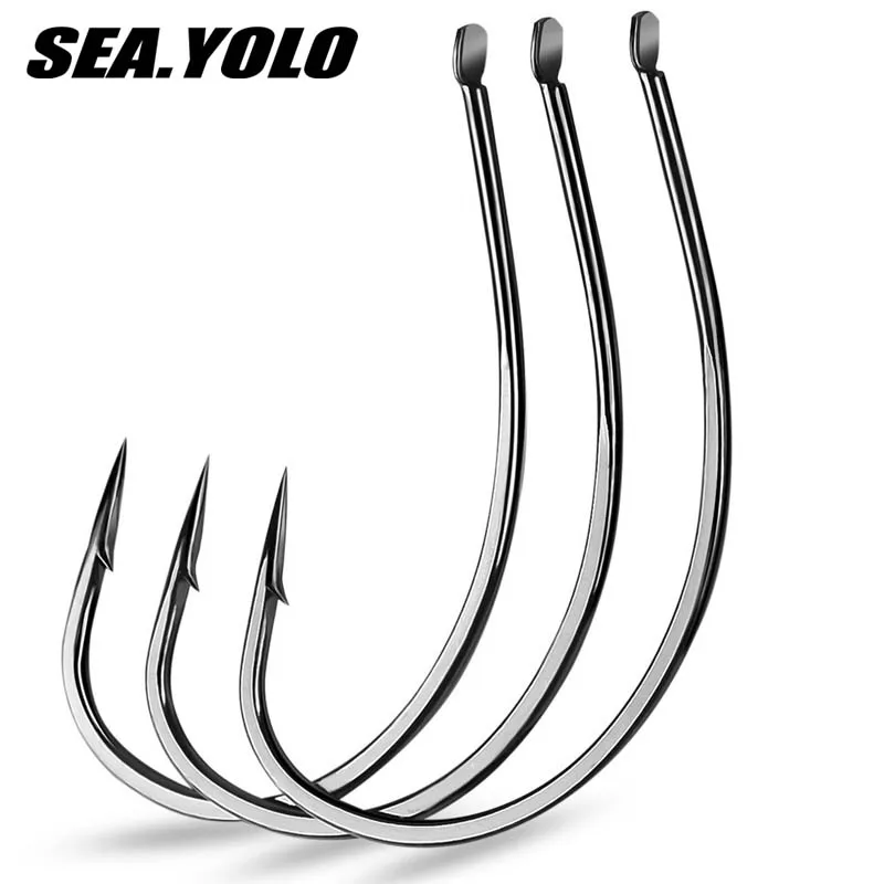 

Sea Yolo 10pcs/pack High Carbon Steel Fishing Hook Barbed Hook For Loaches Shrimp Insect Hook Fishing Accessories