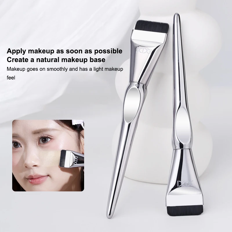 Pincel de base ultrafino, leve e fino, pincel de contorno facial, pincel de contorno plano, creme de base, pincéis de maquiagem