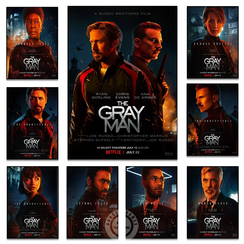 

Плакат серый человек 2022 новые фильмы экшн-печать художественный плакат на холсте для гостиной Декор домашняя Настенная картина