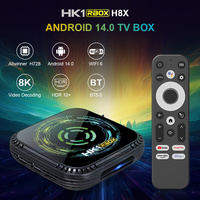 HK1 RBOX H8X H728 Android 14.0 Allwinner Octa Core 8K HDR10 1000M LAN Wifi6 BT5.0 RAM 4GB ROM 64GB Game TV Stick Smart TV Box